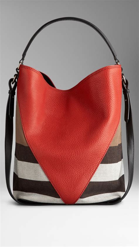 burberry leather zip front hobo|Burberry Medium Check Hobo Bag .